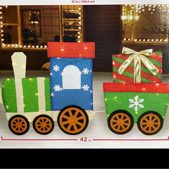 NIB Light Up 42” Choo choo Colorful Train With Presents Yard Decor - Picture 1 of 5